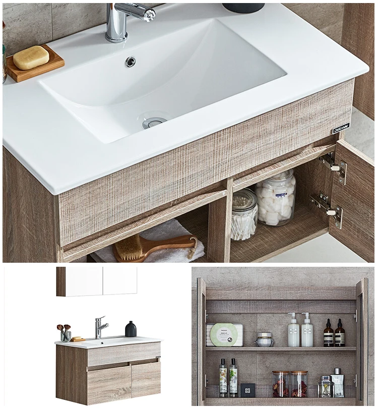 Morder New Design Wood Bathroom Mirror Vanity Cabinet
