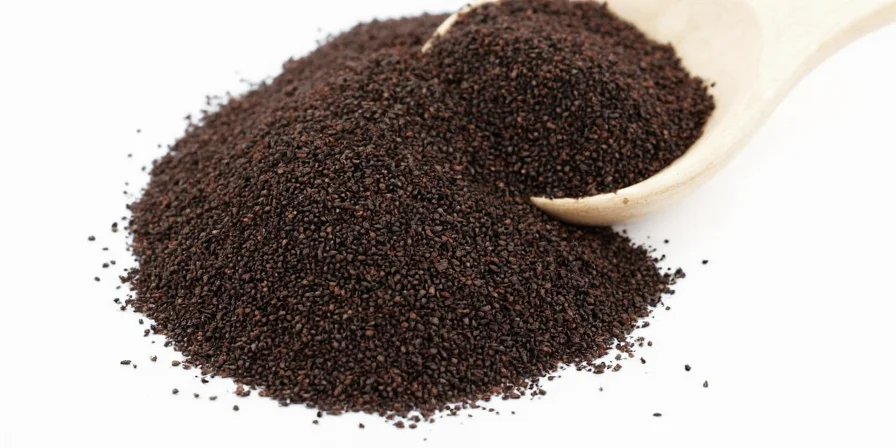 Jars of nigella seeds stored in a pantry
