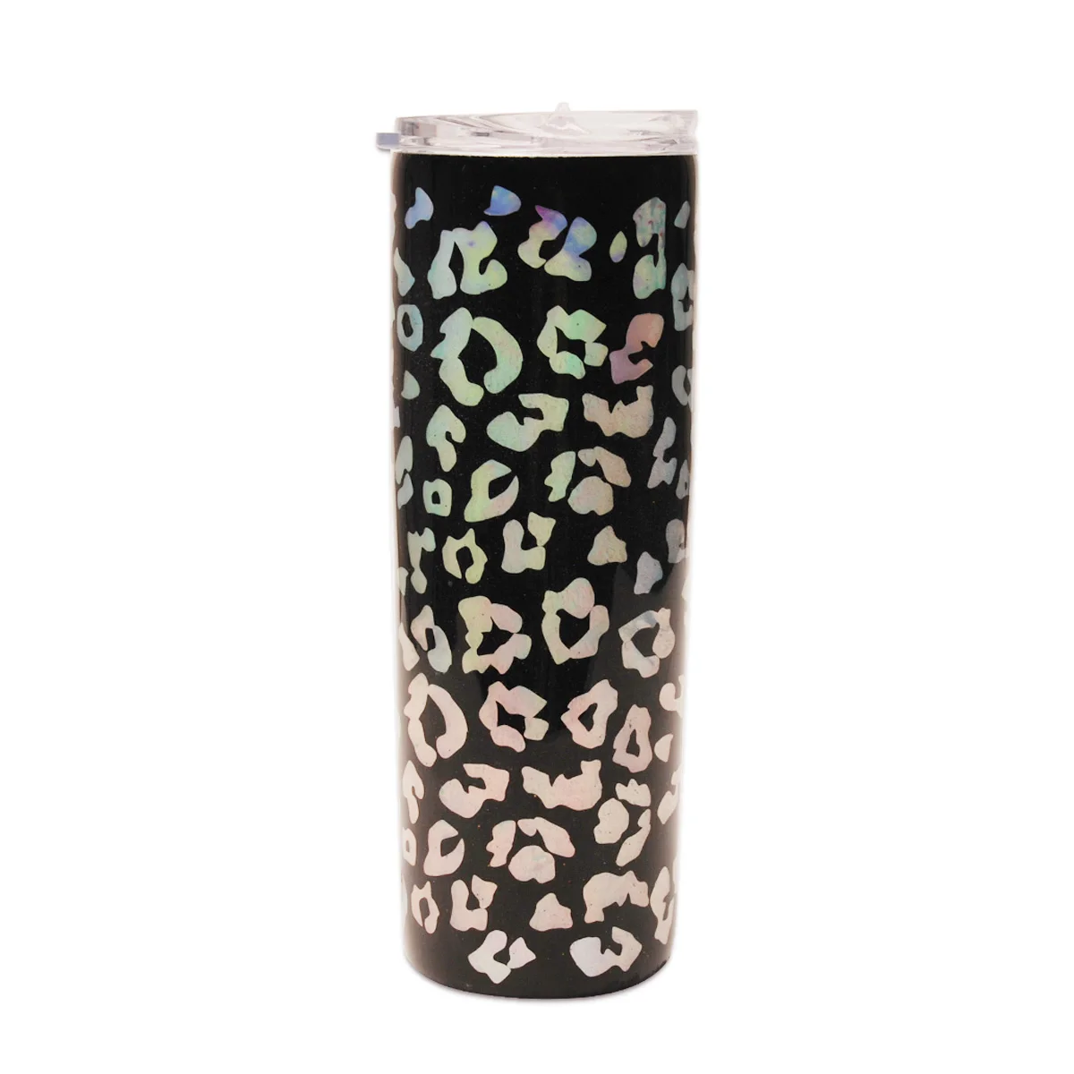 

Ready to ship New style 20oz black leopard resin epoxy tumbler cup 100% handmade Cup with Lid DOM-1021172