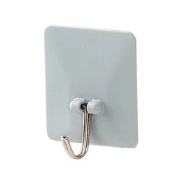 

Seamless Adhesive Hooks For Hanging Bag Waterproof Oilproof Strong Sticking Wall Hanger Kitchen Bathroom Self Hooks