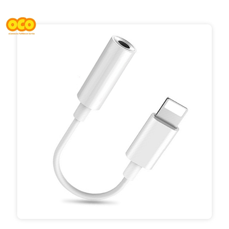 

OcoDropship For IOS 11/12/13/14 Adapter For iPhone Lightning to 3.5 mm Headphone Jack Adapter For iPhone, White