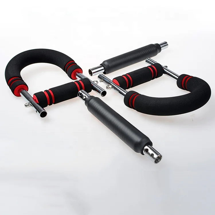 

Chest arm muscle training equipment steel expander with foam handle, Black