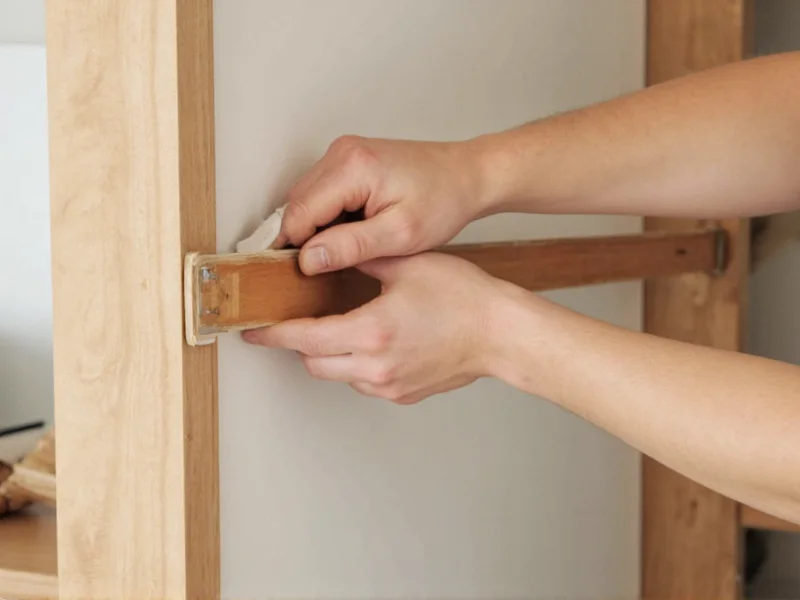 DIY built-in cabinet story pole measurement technique