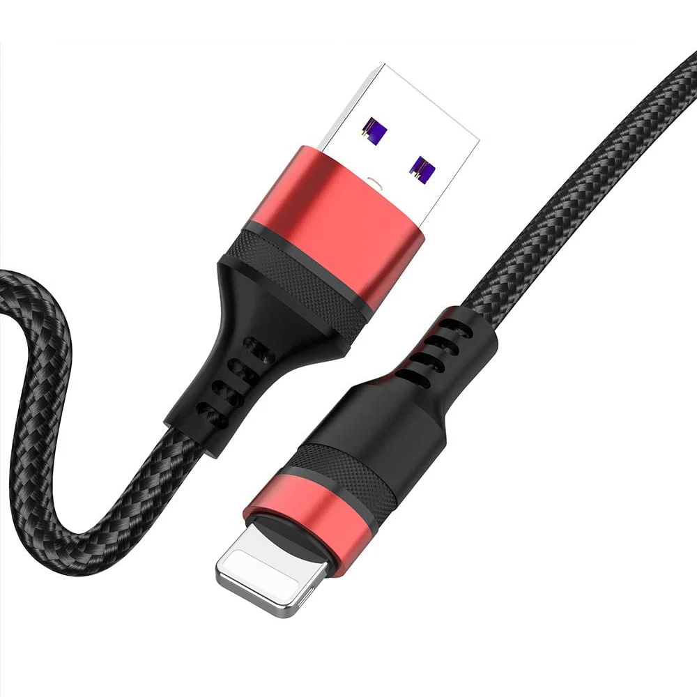 

5A fast charging phone cable 1M 2M 3M USB TO Lightning data cable for Apple, Black or as your request