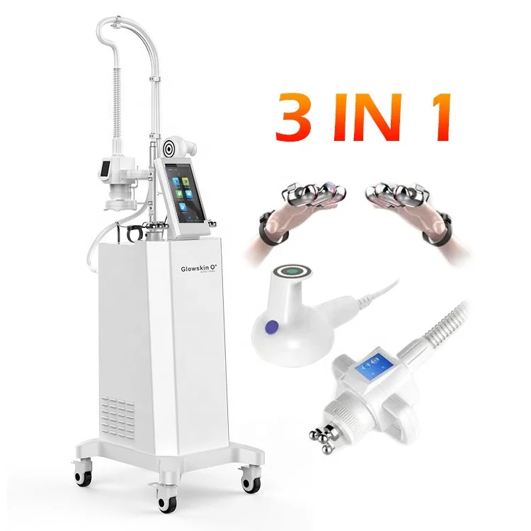 

2021 new 3 in 1 360 degree rotation rf fat reduction physical therapy equipment vacuum cavitation system Machine