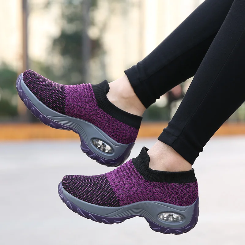 Big Size 3542 Ladies Fashion Sock Tennis Sneakers Breathable Comfort