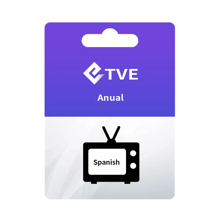 

Spanish tve yearly tv gifts card tve codigo