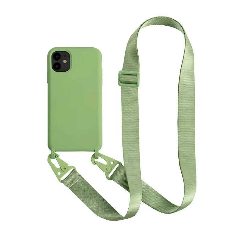 

Necklace Lanyard Phone Case For iPhone 11 Pro max X XS Max XR 7 8 6 6s Plus Liquid Silicone Cord Crossbody Rope Soft Back Cover