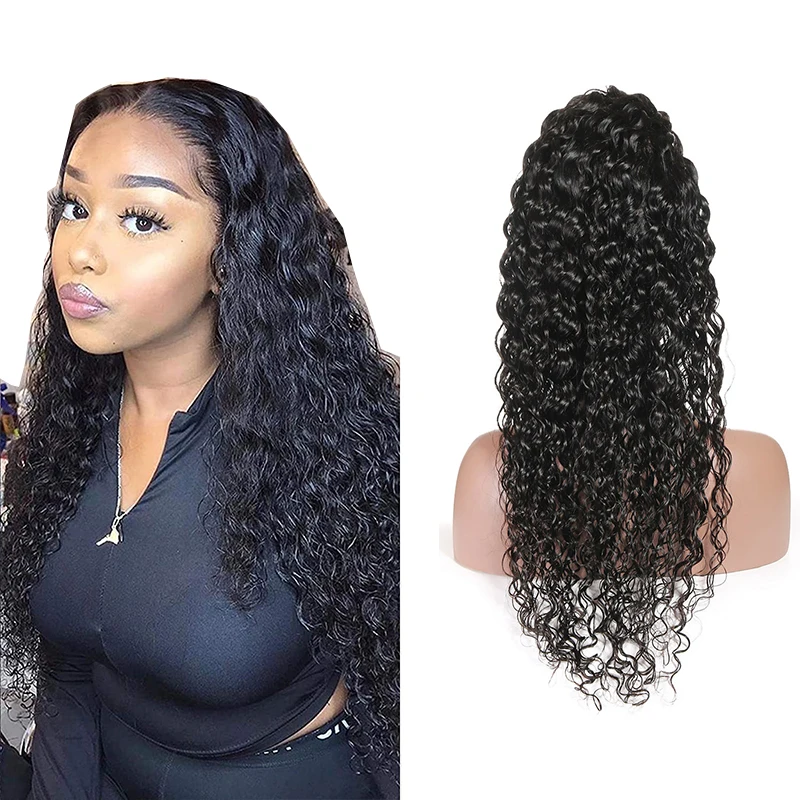 

Cheap Water Wave Super Thin Hd T Lace Front Wig Virgin Cuticle Aligned Human Hair Wig For Black Women