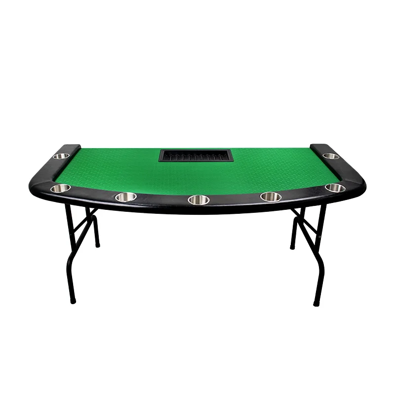 

YH 7 Players Professional Speed Cloth Texas Waterproof Rectangle Tables With Plastic Trays