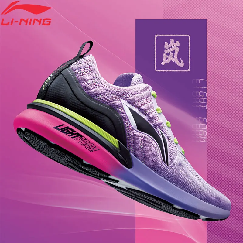 

Li-Ning Women ARASHI Cushion Running Shoes Mono Yarn Breathable LIGHT FOAM LiNing li ning Sport Shoes Sneakers ARHP214