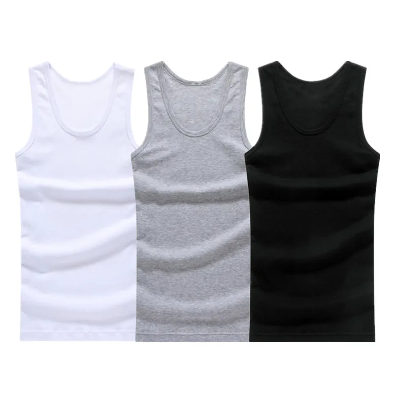 

Factory 100% cotton Cheap Custom Logo Muscle Fitness Tank Tops Sleeveless Workout Tshirts For Men