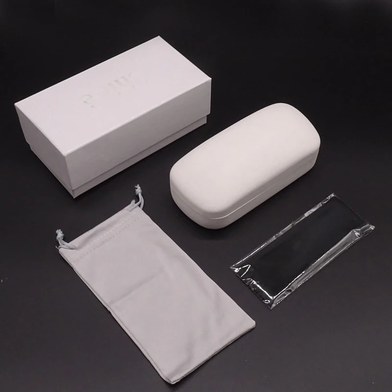 

Guvivi New Sunglasses Case Custom Logo Eyewear Packaging Box Case Set 2020, Black