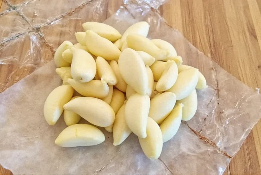 Various ways to prepare two garlic cloves for cooking
