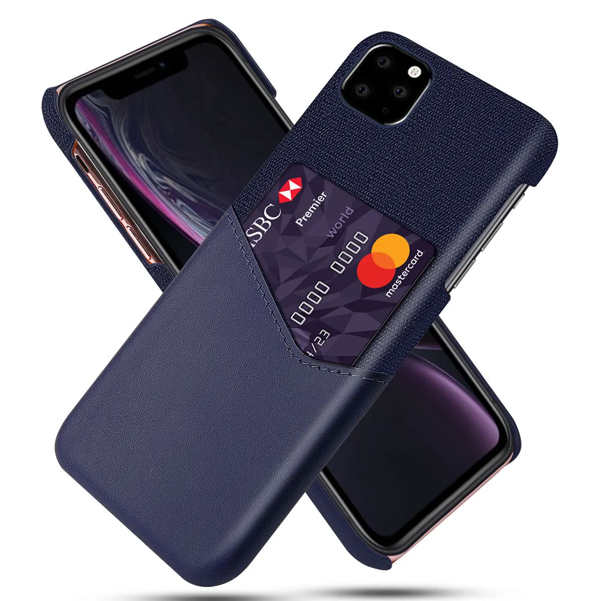 

Factory Manufacturer Wholesale Price Leather With Pc Material Mobile Phone Case For Iphone 11 12 13, As shown