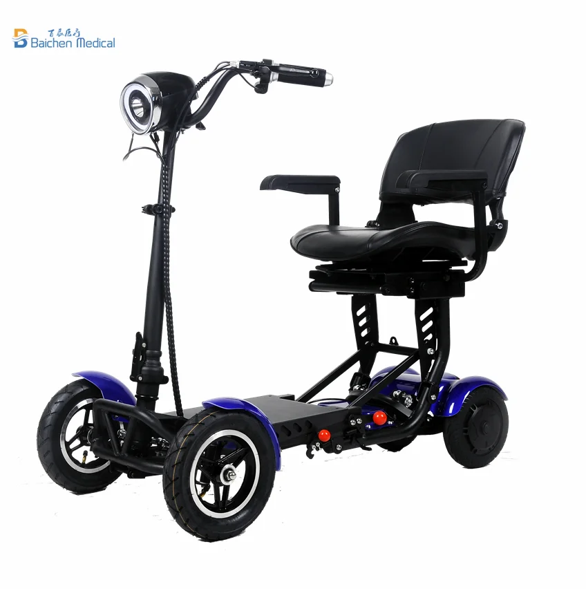 

Hot Sales 18Km/H Power 3 Wheel Electric Scooter Mobility Portable Folding Mobility Scooter, Black/ blue/ red/ customized