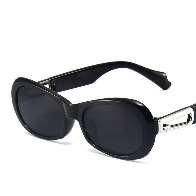 

New Trendy Personality Candy-Colored AC Lenses Oval Sunglasses 2022