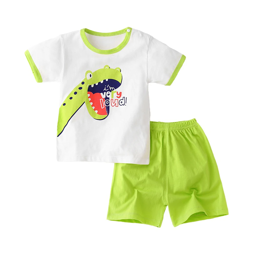 

Summer children's t-shirt shorts sets boy girl baby clothing sets wholesale kids clothes newborn clothes sets, Picture or choose custom