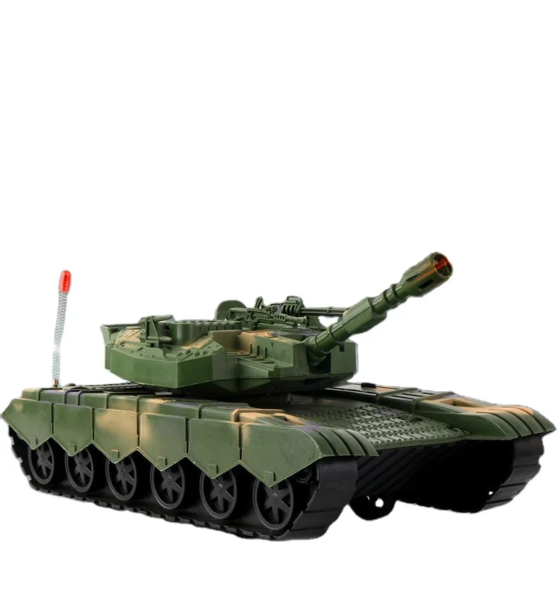

Military Tank Toy for Kids 360 Degree Rotation Friction Inertial Truck Car, Army green and beige