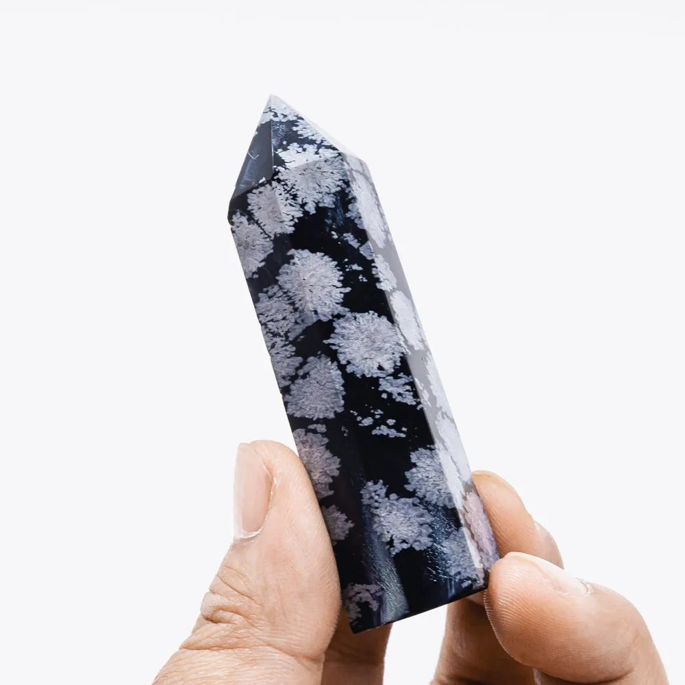 

Hot Sale Gemstone Crystal Crafts Healing Stones Natural Crystal Quartz Point Snowflake Obsidian Tower