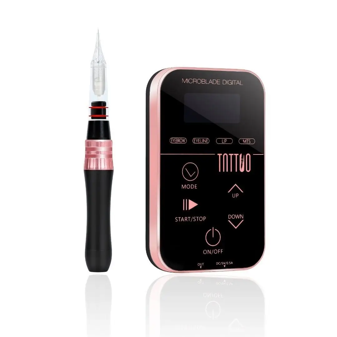

Professional YD Beaux Battery Wireless Digital Device Permanent Makeup Eyebrow Eyeliner Tattoo Machine, Black &pink