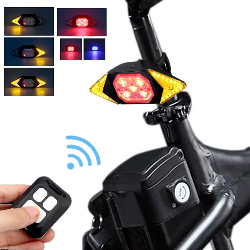 

Bike Backlights USB Rechargeable Bicycle Turn Signal Light Bike Rear LED Lamp Warning Taillight Lamp Cycling Riding Equipment