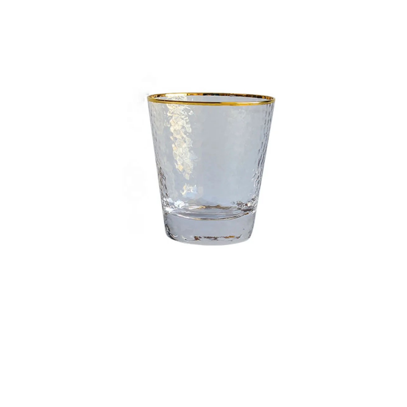 

440 ml Fashioned Rock gold rim Glass/Whisky glasses/Water Glass Cup Glassware for bar, Colourless