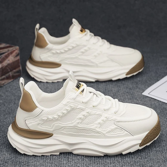 Y 39-44 Waking Style Trendy Shoes Men's Casual Breathable Running Thick-soled Platform Soled Shoes Sneaker for Men