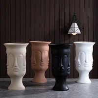 

Nordic minimalism Face Model Modern decor Ceramic art vase Ornaments Home Decoration Accessories