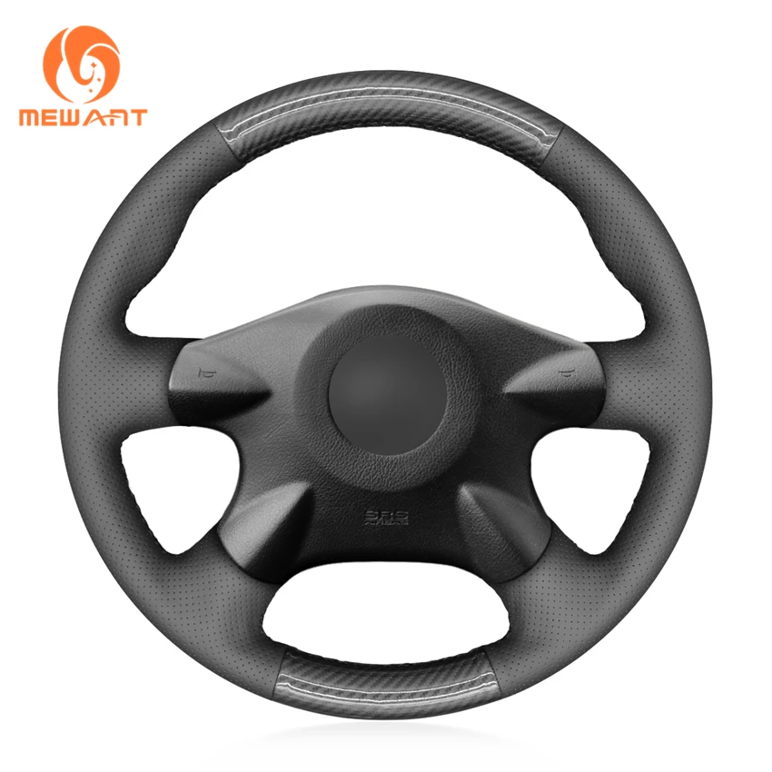 

Hand Sewing PU Artificial Leather Carbon Steering Wheel Cover for Nissan Almera N16 Pathfinder Primera Paladin X-Trail