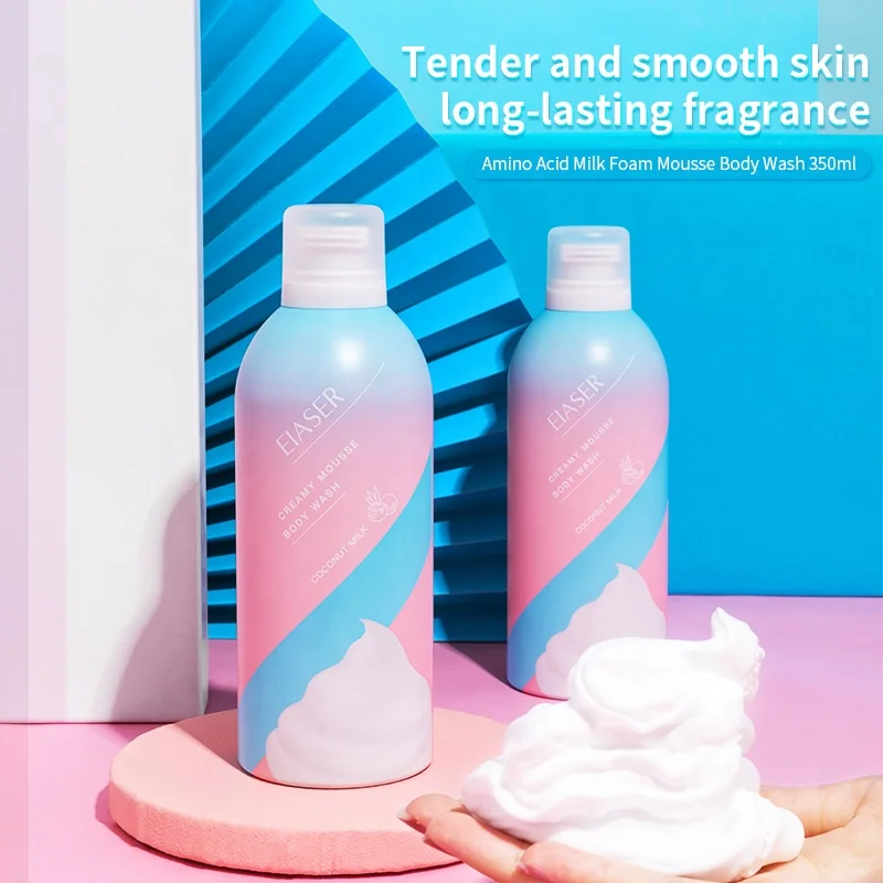 

Private Label Amino Acid & Yogurt Mousse Body Wash - Creme Moisture Nourish Silky Skin Bubble Shower Gel - Foaming Bath Mousse