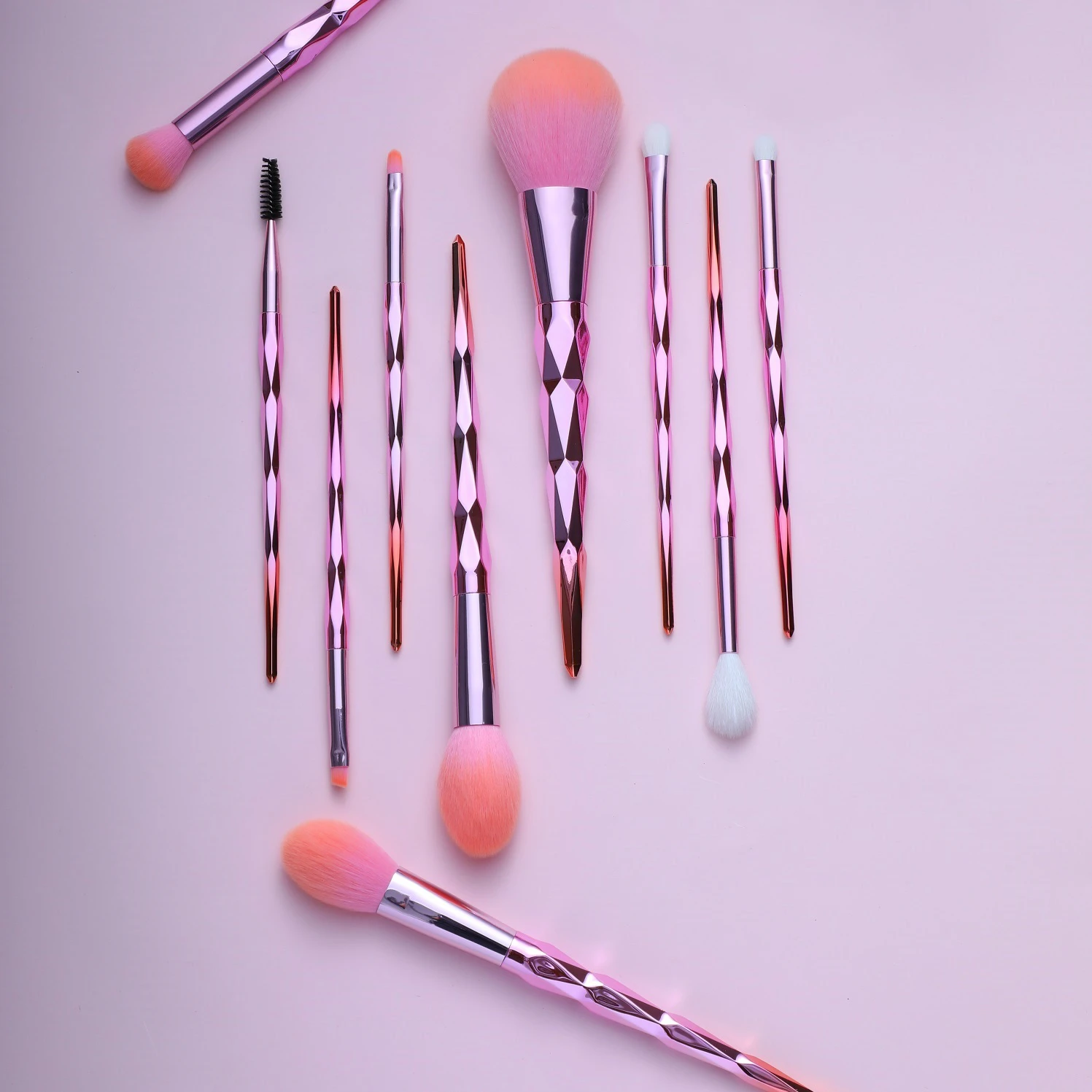 

Luxury Private Label Natural 10pcs Professional vegan makeup brush set