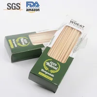 

Compostable eco friendly biodegradable wheat drinking straw