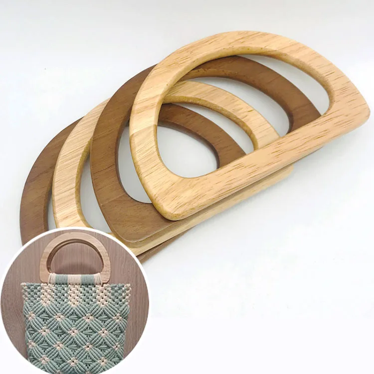 

Wholesale Wooden Handbag Handles Wood Handles For Handbags, Natural color