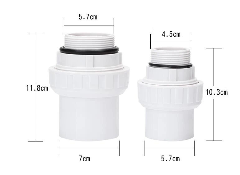 Swimming Pool Pvc Pipe Fitting Double Union Valve Live Joint Buy Pool