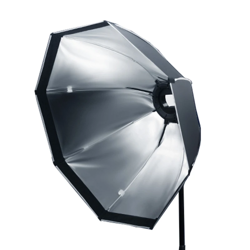 

TRIOPO 120cm Octagon Umbrella Softbox with handle For Godox On-Camare Flash speedlite photography studio accessories soft Box, White and black