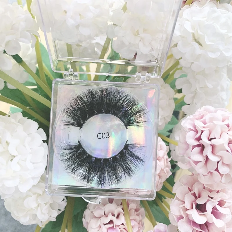 

Wholesale dramatic 25mm mink eyelash vendor customized boxes packaging cases fluffy 5d mink eyelashes made in shandong