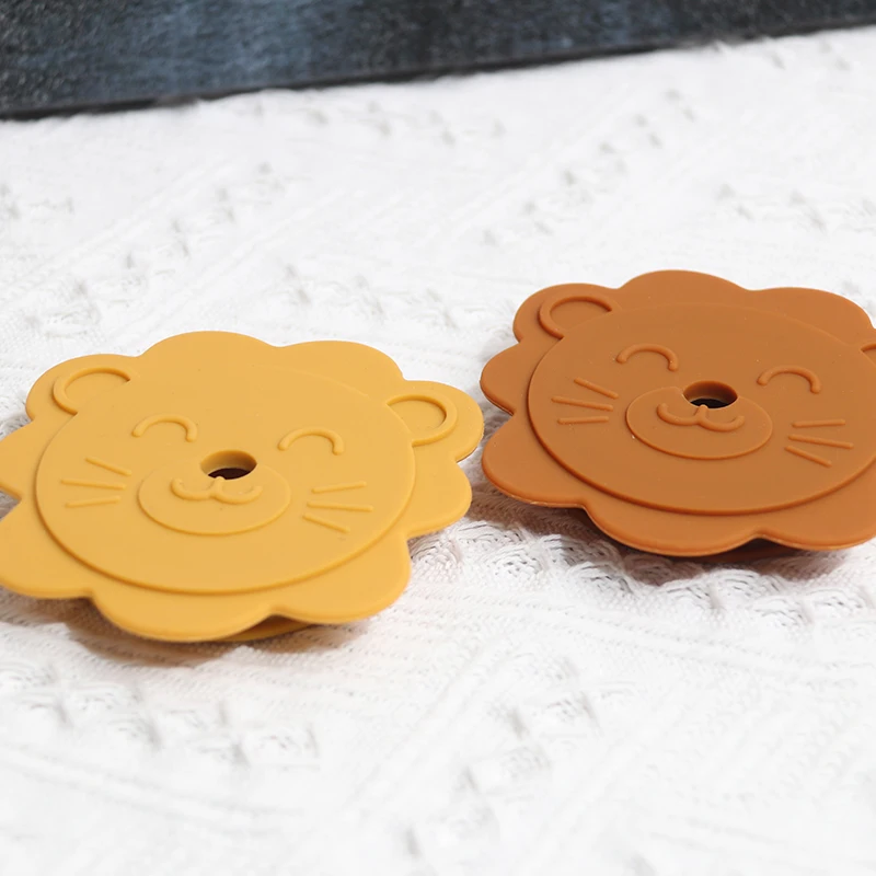

Baby Product Best Seller Factory silicone Customized lion straw cup with lid for Kid
