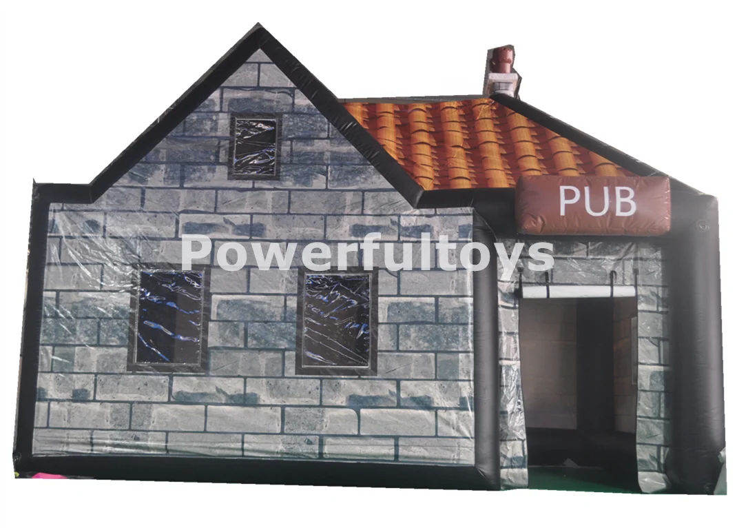 Outdoor family party activities decorated inflatable bar model custom Pub Booth  for inflatable bbq