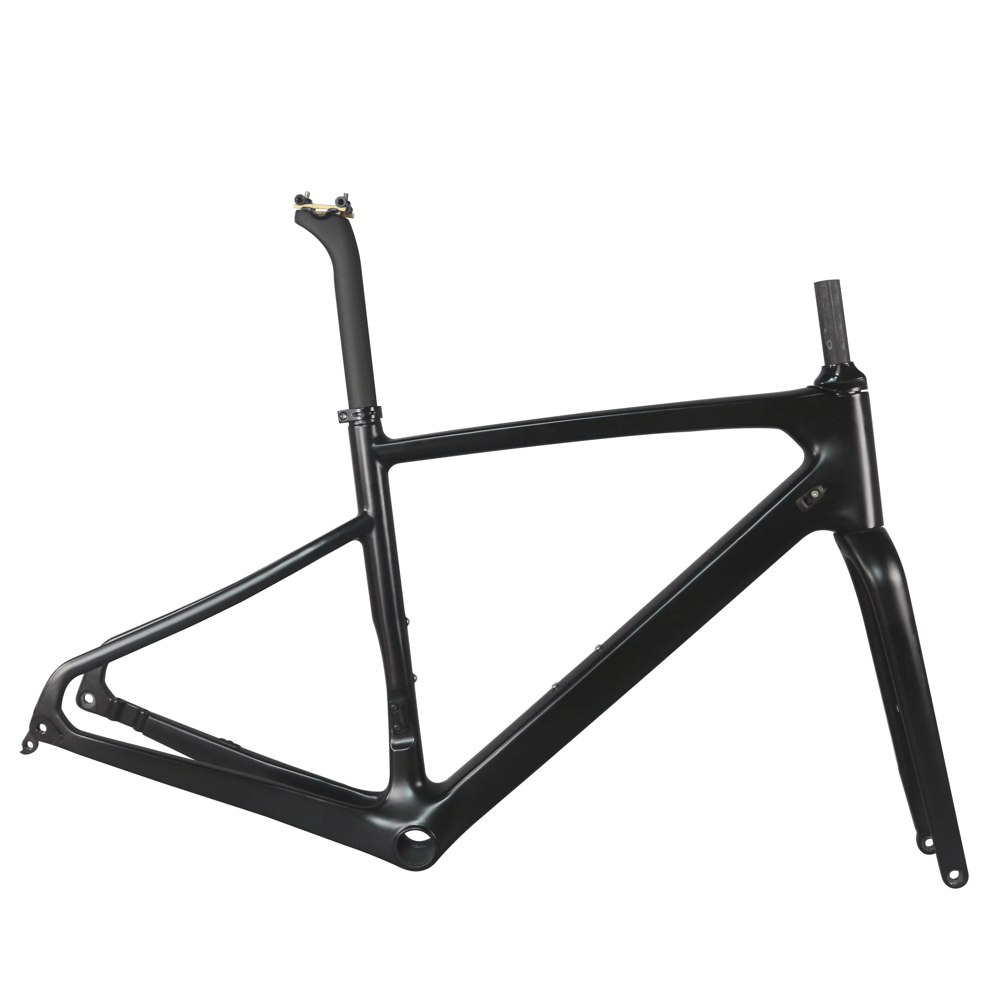 

Seraph Newest Carbon Fiber T800 45/48/51/54cm BB86 Flat Mount Disc Brake Gravel Bike Frame GR043