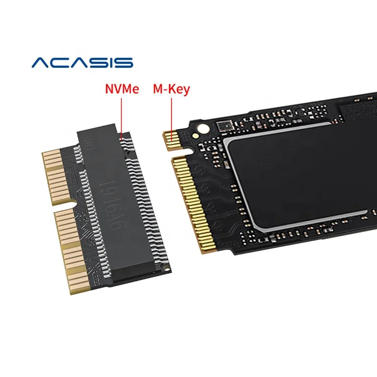 

ACASIS High Quality NVMe PCIe M.2 SSD Expansion Adapter Card for Apple MacBook AIR/PRO 2013--2015 NVME SSD Upgrade Adapter, Black