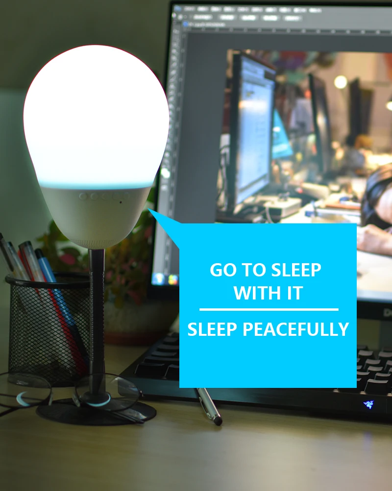 Relieve stress smart led touch lamp portable bluetooth wireless speaker for play - ANKUX.COM