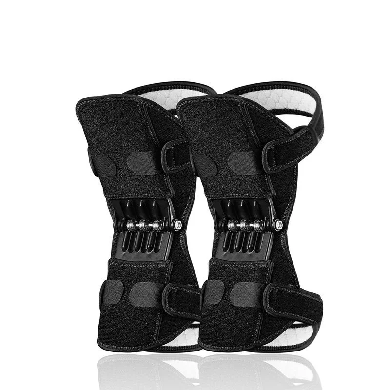 

Professional and Skilled Knee Pad Booster with High-Strength Composite Leg Board for Running and Anti-Heavy Objects and so on, Black