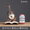 Yellow violin book clock furnishing articles resin handicraft