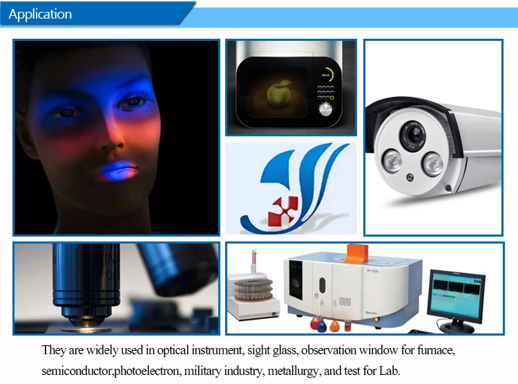 Customize Shape Infrared black optical UV filter glass ZWB1 U340