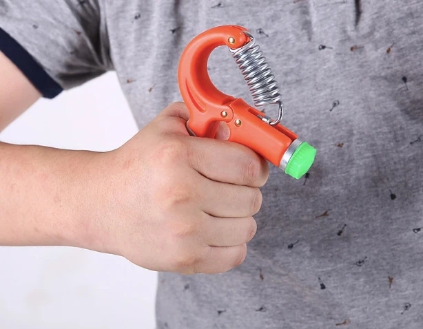 5-60kg可调节手工肌肉手腕开发者健身弹簧手柄的手指力量手部力量健身