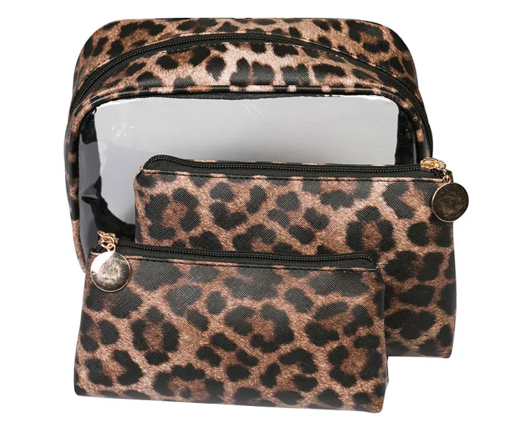 

2019 High Quality Leopard Waterproof PVC Cosmetic Bag Women's Travel Beauty Makeup Toiletry Storage Case Makeup Bag, Yellow,coffee,oem