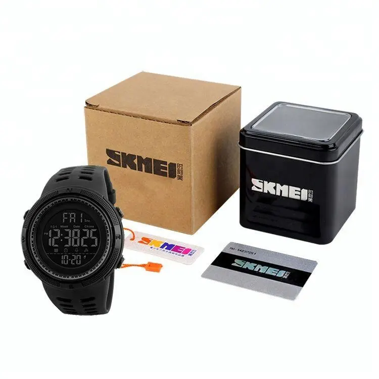 

SKMEI 1251 hot selling top good quality watches digital relojes sport watch men wrist waterproof wristwatches, 7 colors