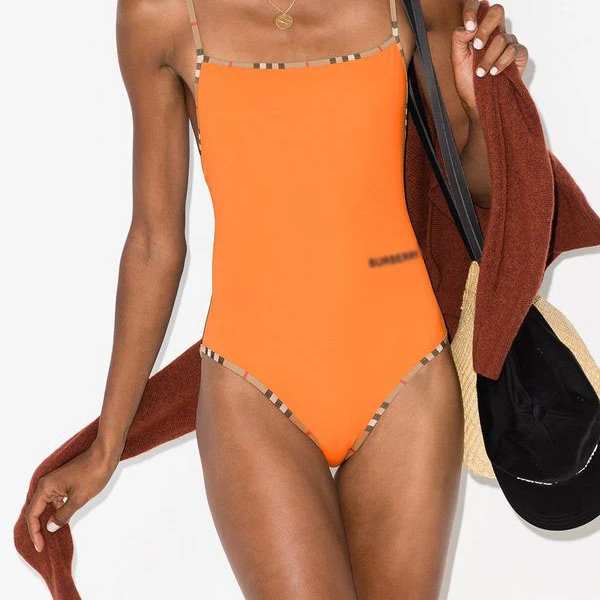 

Fashion designer backless luxur tight famous brands one piece bathing bikini swimwear for women swimsuit cover up sexy 2021