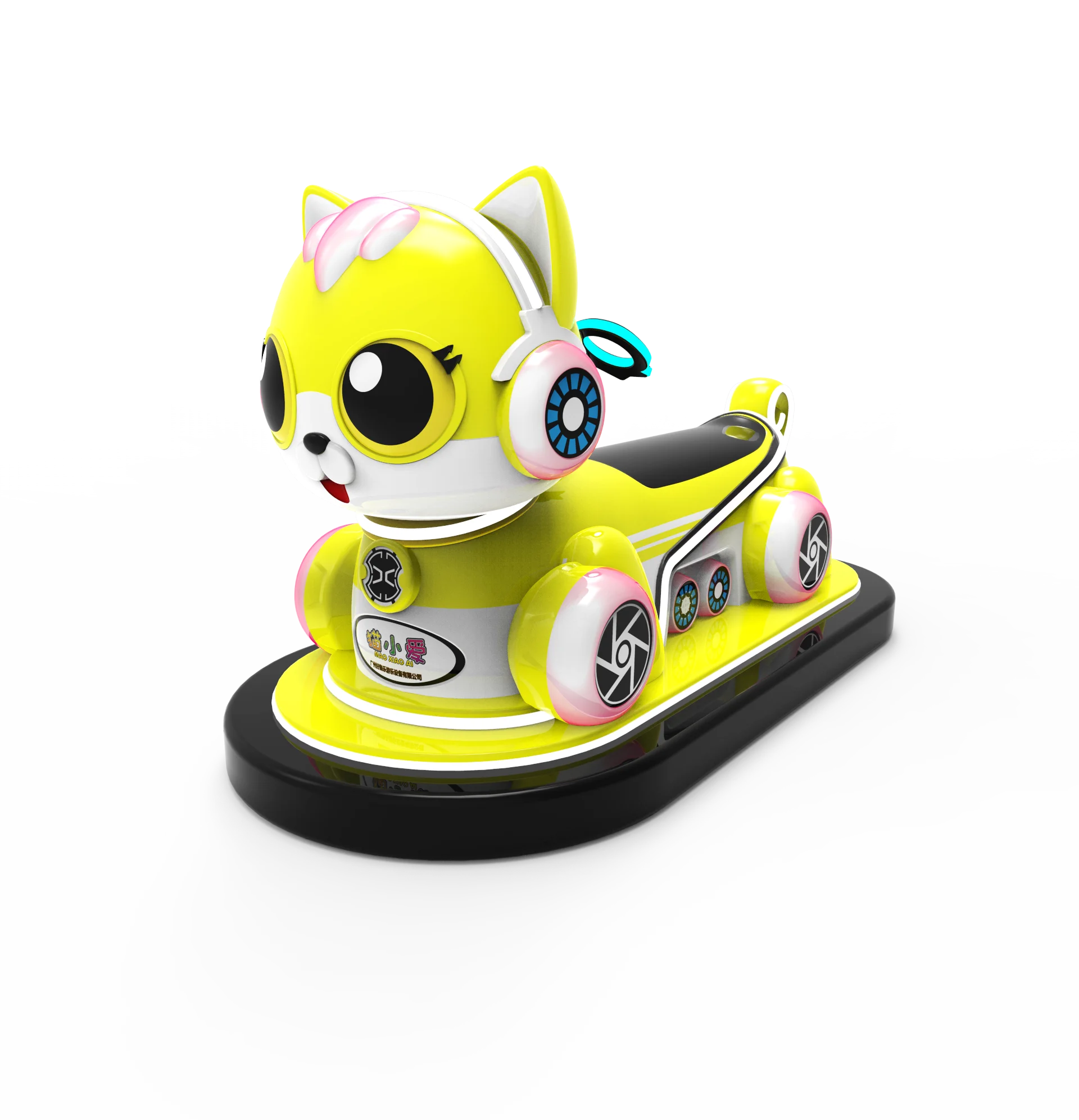 Lovely Design Naughty Cat Battery Bumper Car For Kids In Shopping Mall